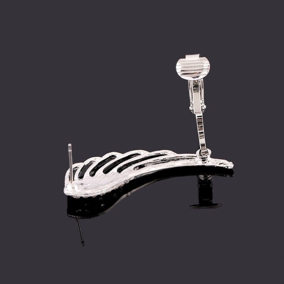 Crystal Angel Wing Clip Piercing - Picture 7 of 7